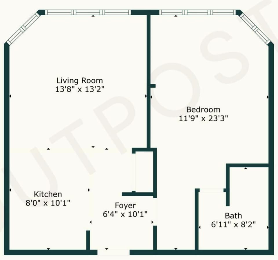 Floor plan - Le Chamois #406