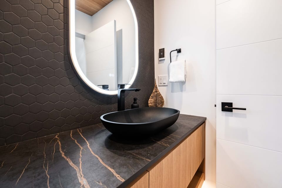 Guest bathroom: Walk-in shower