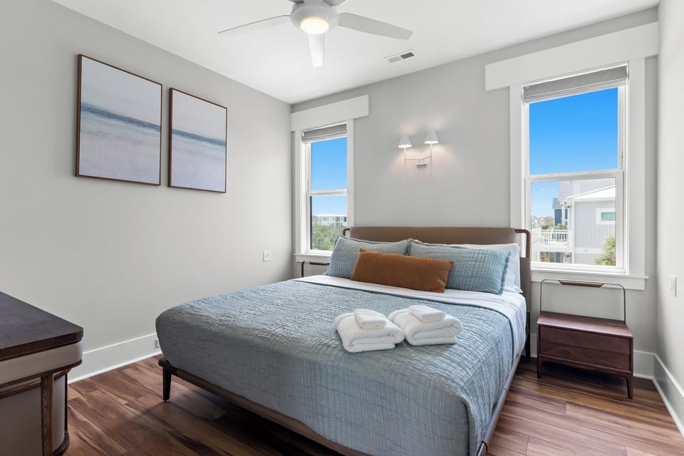 Rest easy with blackout shades in every bedroom for a peaceful, restful sleep.
