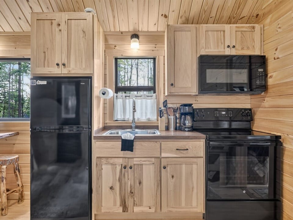 Kitchen | Electric Range & Coffee Station | Window View