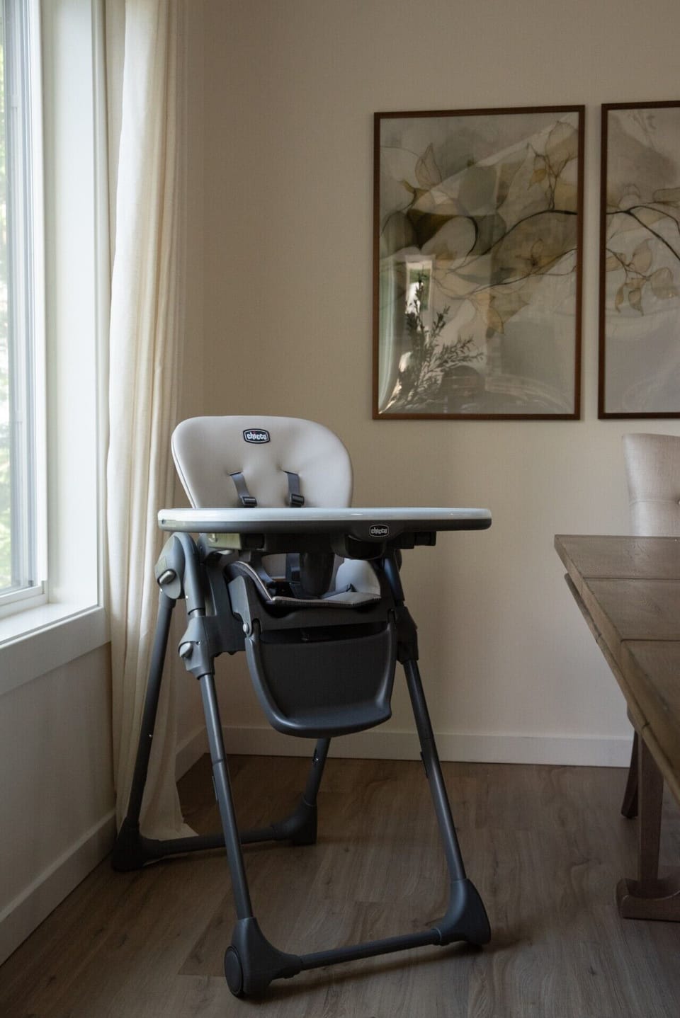 High chair included for a more comfortable and convenient family stay.