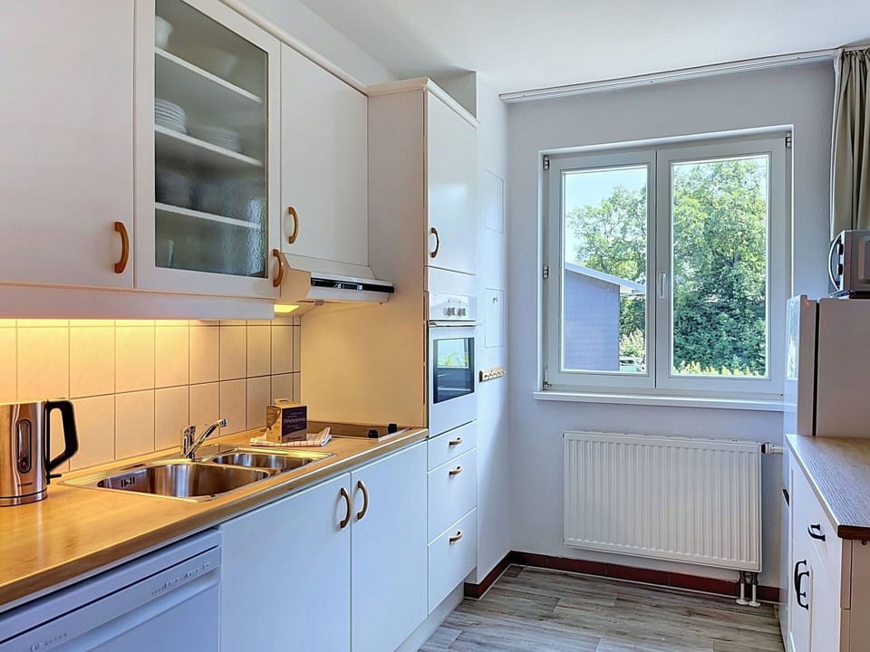 Kitchen, Countertop, Kitchen Appliance, Major Appliance, Cabinetry, Wood, Interior Design, Flooring, Kitchen Sink, Home Appliance