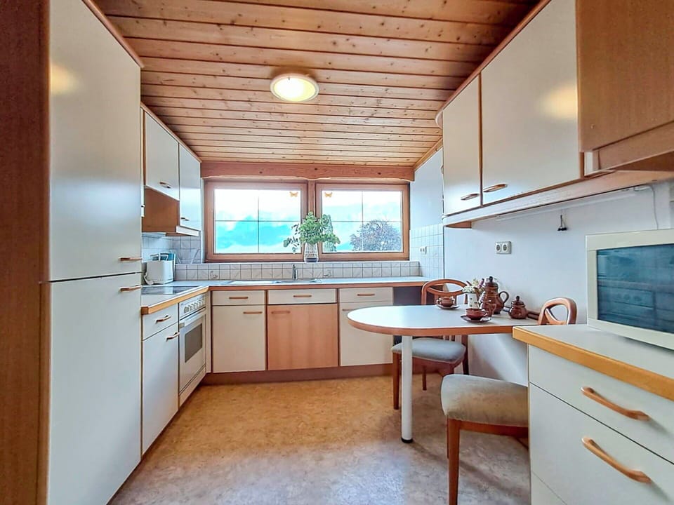 Interior Design, Flooring, Wood, Countertop, Kitchen, Ceiling, Furniture, Floor, Cabinetry, Sink