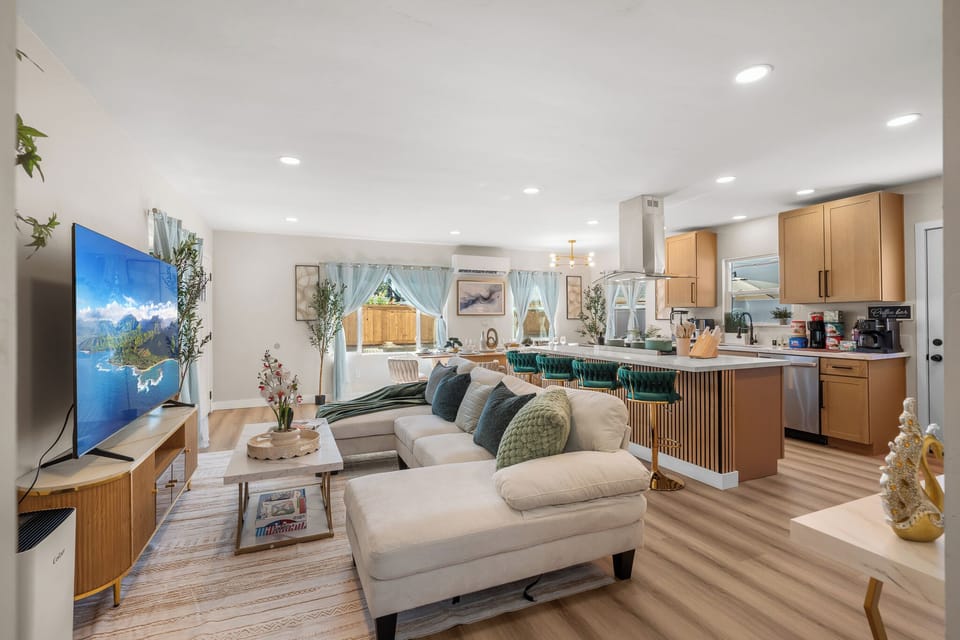 Stream your favorite shows, or enjoy quality time in the cozy living space