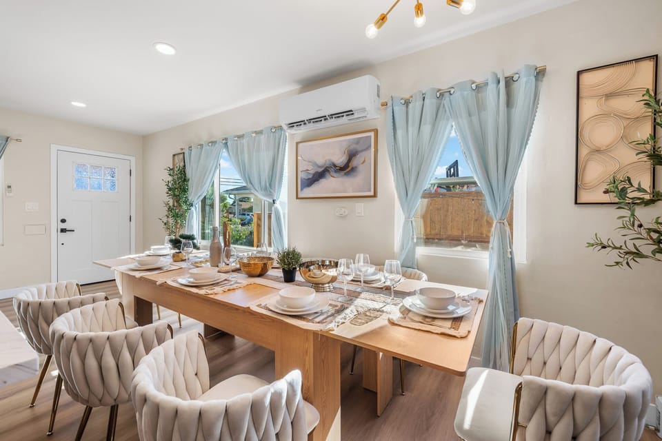 Gather around the dining table for family dinners and memorable conversations.
