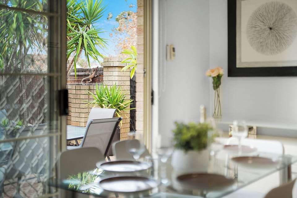 Dining area through the Alfresco dining 
