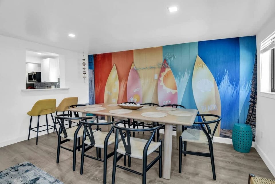 Stylish Surf-Themed Beach House with Private Pool Near Pompano Beach Pier, Pompano Beach Florida House in Deerfield Beach