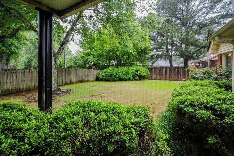 Fully Fenced yard