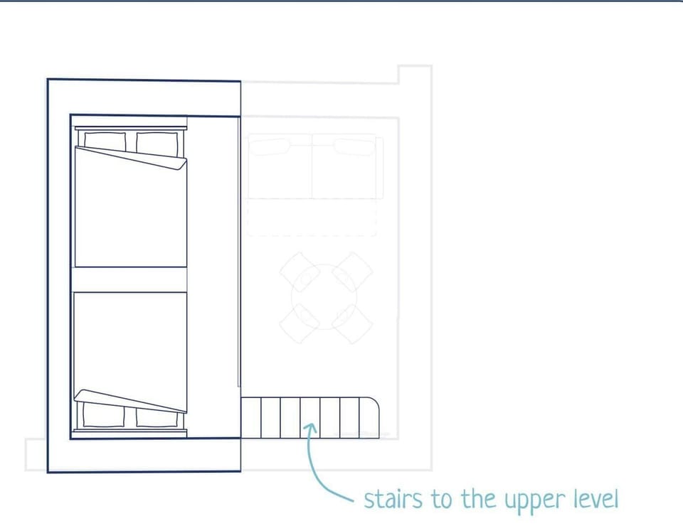 Floor plan of the upper floor
