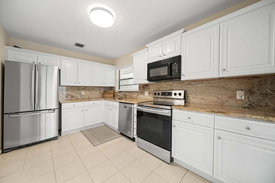 Fully stocked kitchen