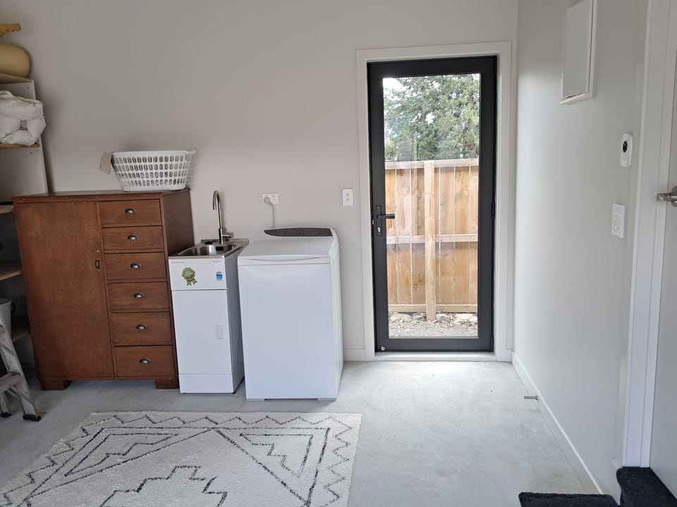 Laundry in garage