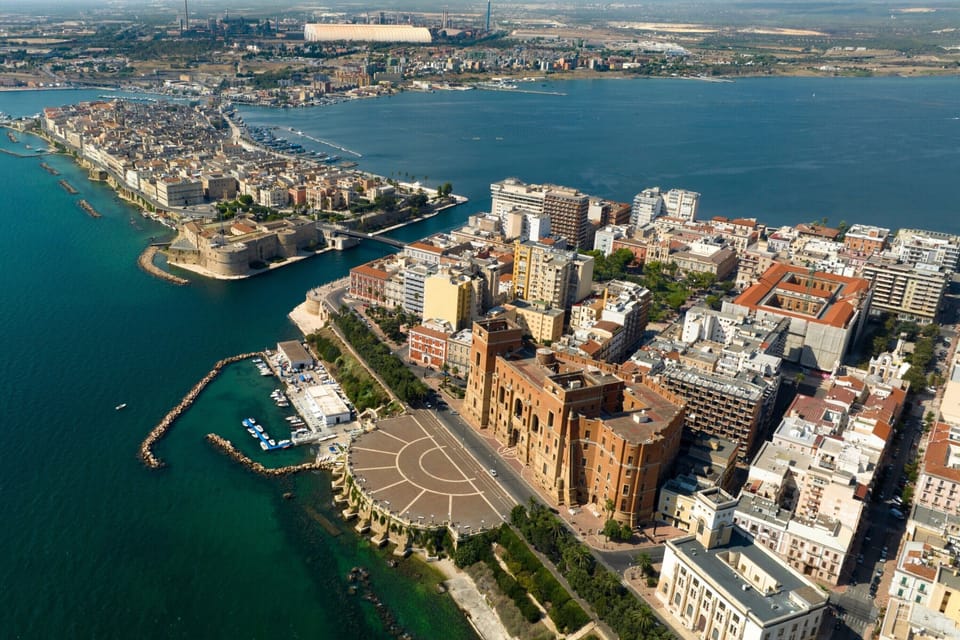 Aerial view of the city of Taranto