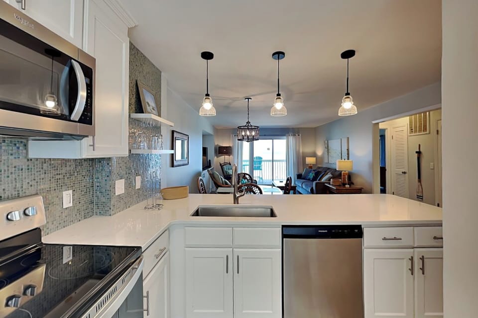 Fully Equipped Kitchen with Stainless Steel Appliances