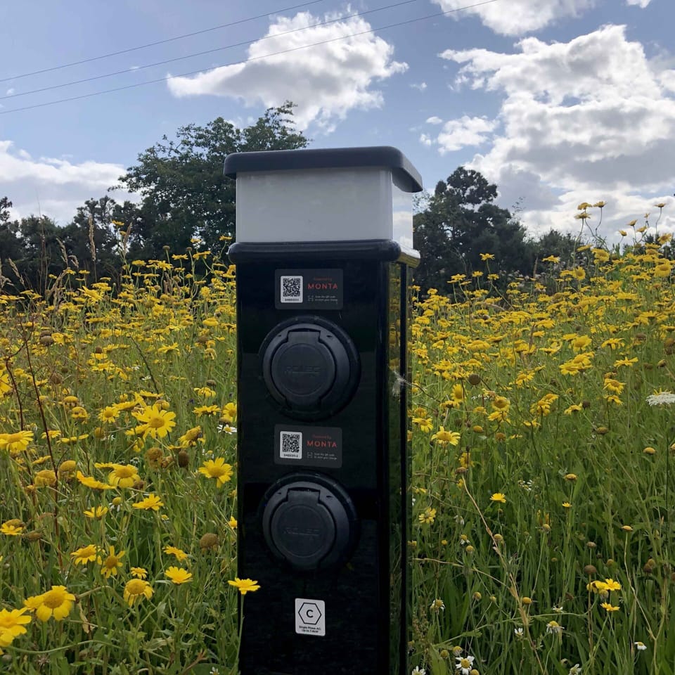 One of our 7 on-site EV chargers
