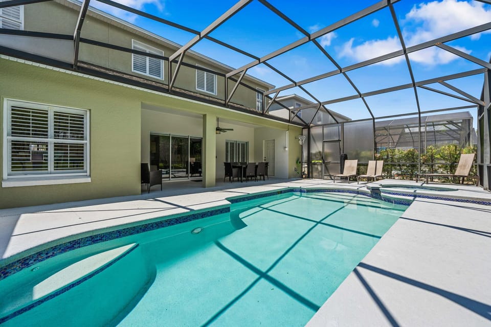 Resort-style backyard with seamless indoor-outdoor living.