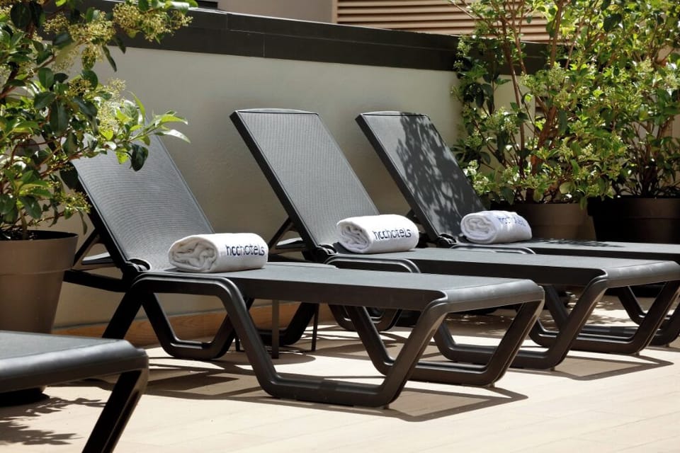 Outdoor pool area