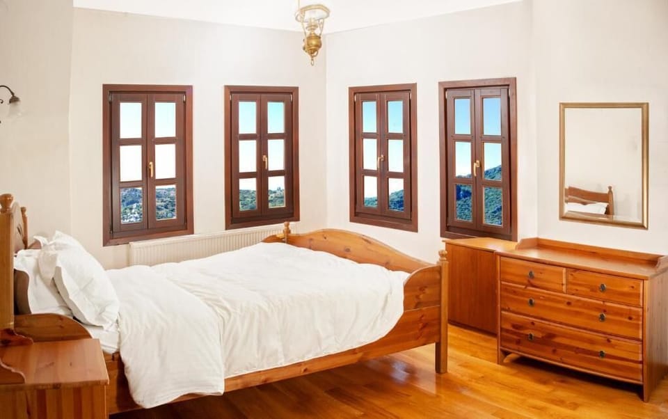 Bright Bedroom with Panoramic Mountain Views