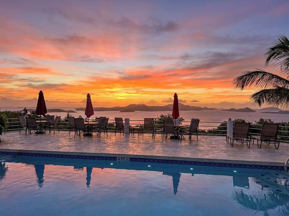 Your gorgeous sunset from the shared pool area