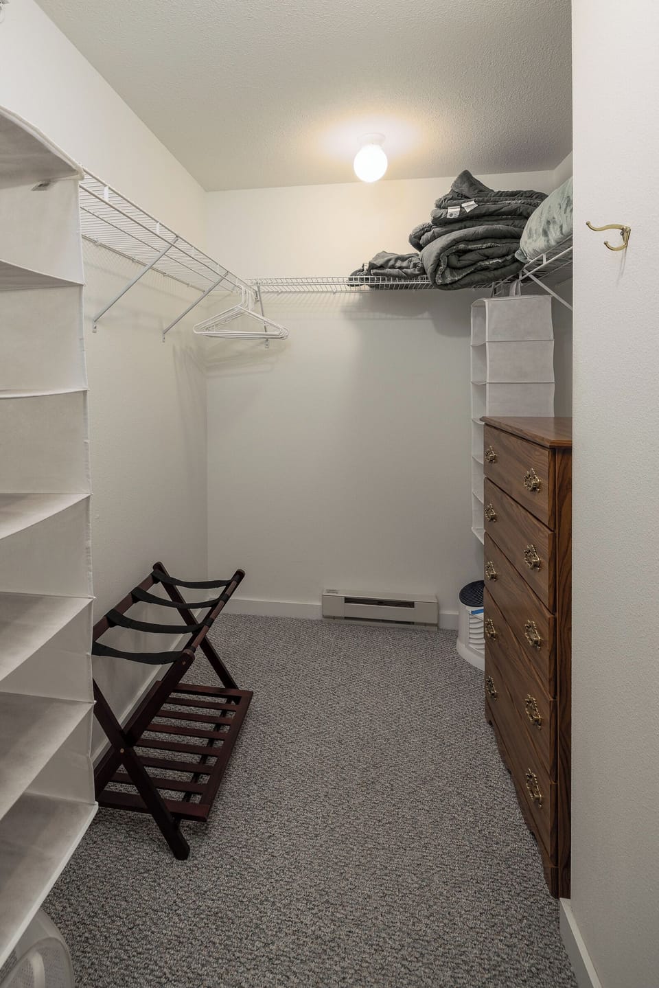 Large walk-in closet in primary bedroom | Main Level