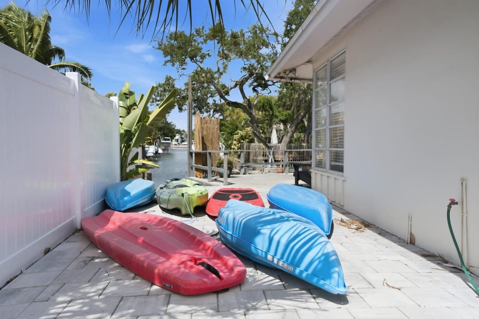 Heated pool with umbrella lounge area