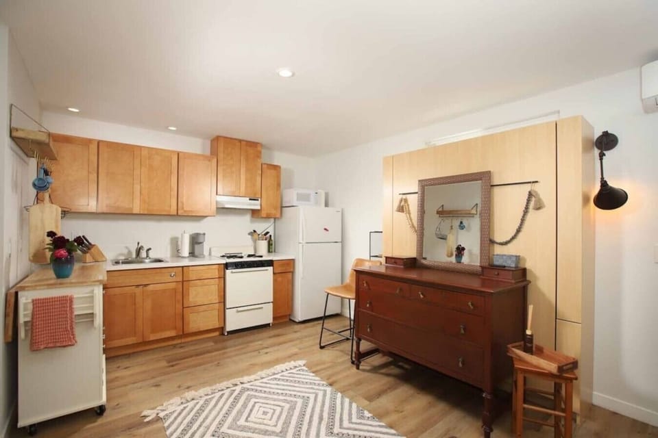 Whip up your favorite meals in a fully equipped kitchen with plenty of counter space.