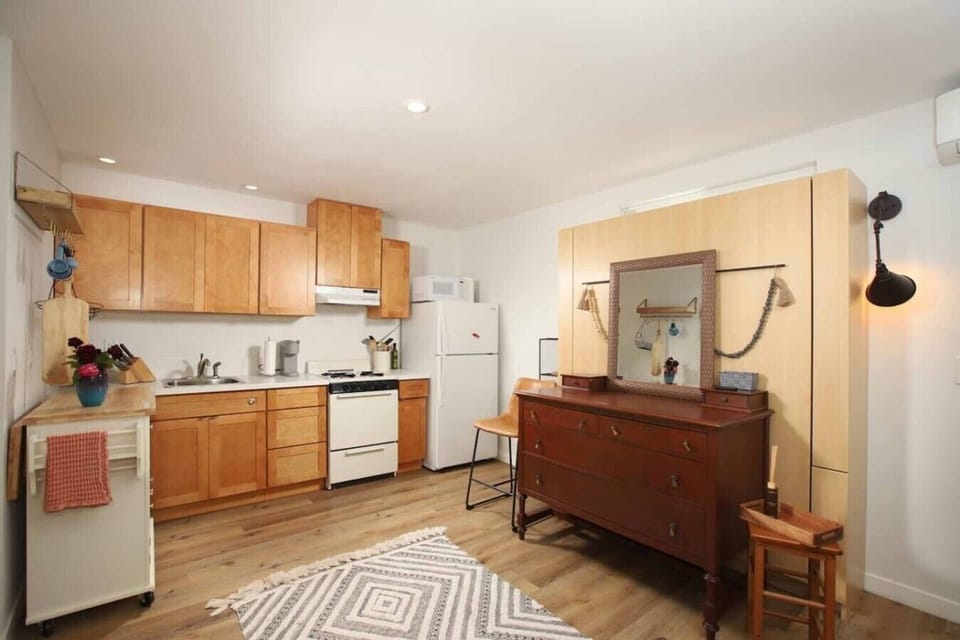 Whip up your favorite meals in a fully equipped kitchen with plenty of counter space.