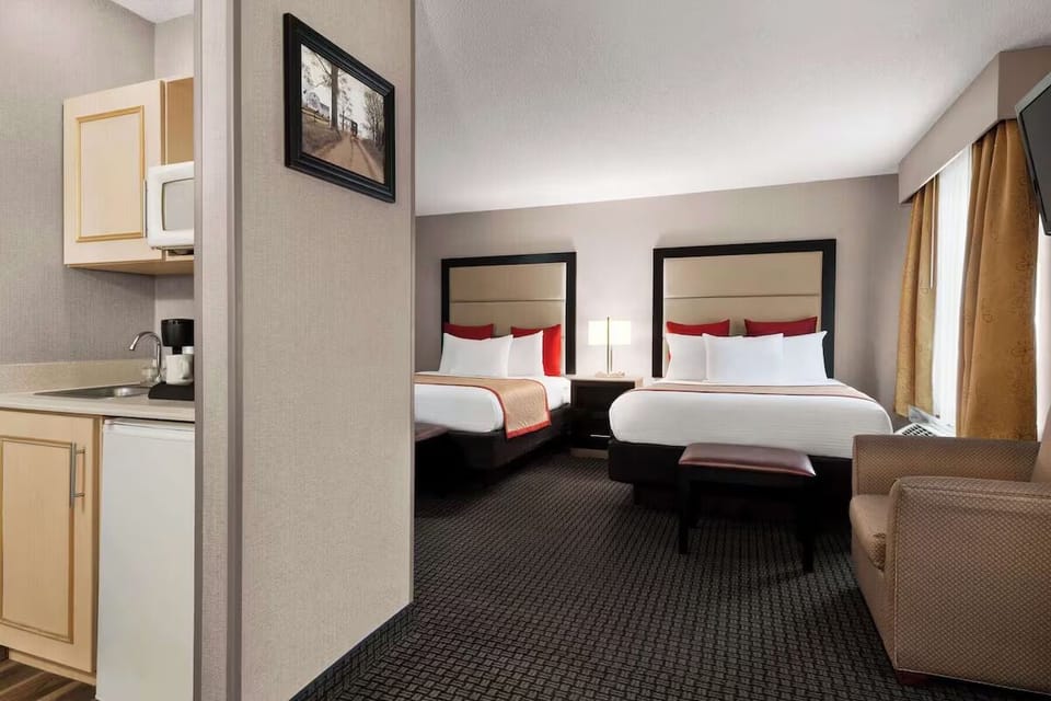 Bedroom. Interior and views may vary based on location and availability.