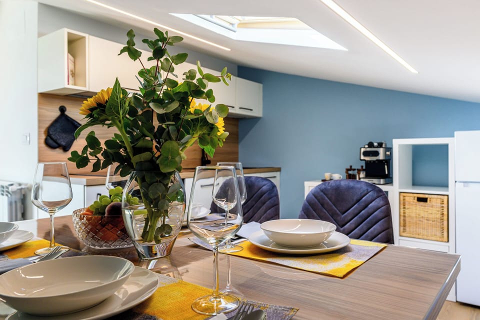 Kitchen and dining area