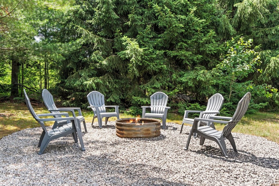 Adirondack circle around the fire ring