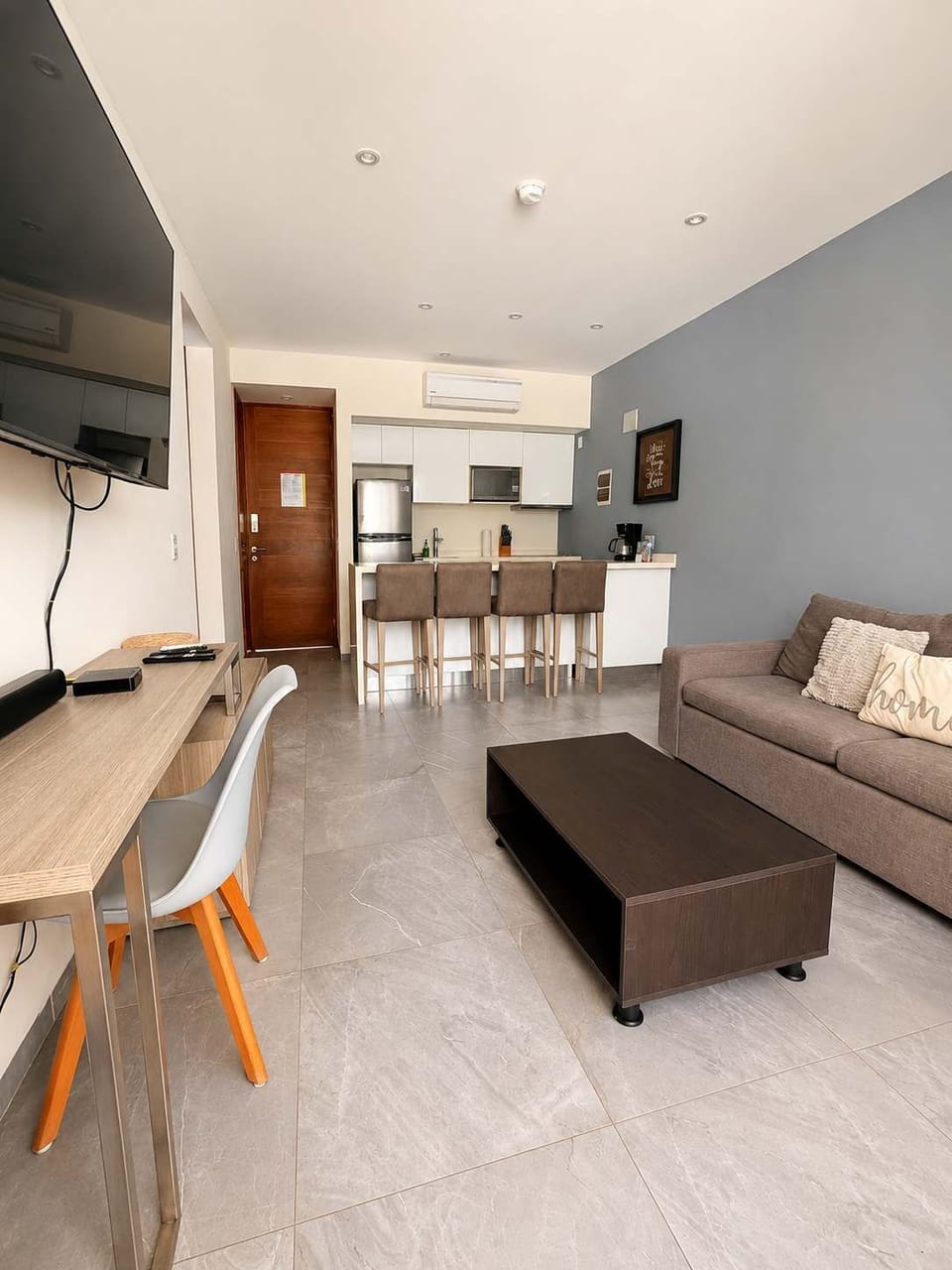 Relax in our stylish living area.