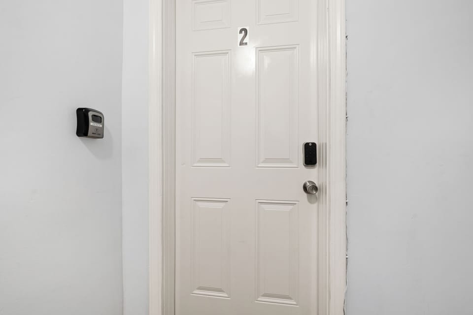 Private entry with smart lock for easy, secure self-check-in