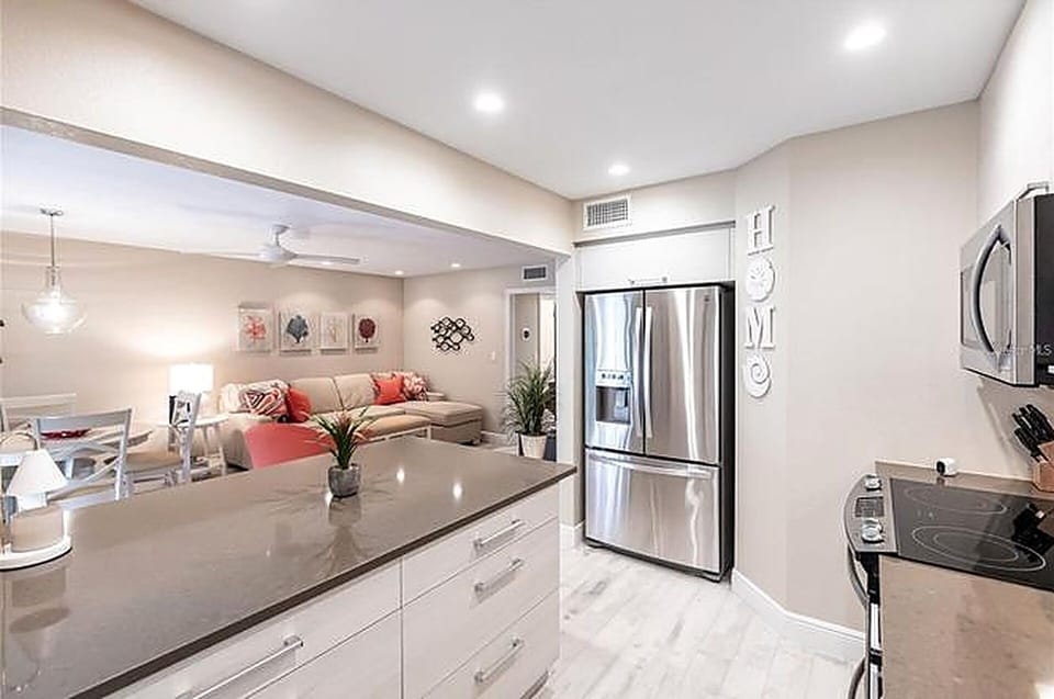 Open Concept Kitchen Living Room and Dining
