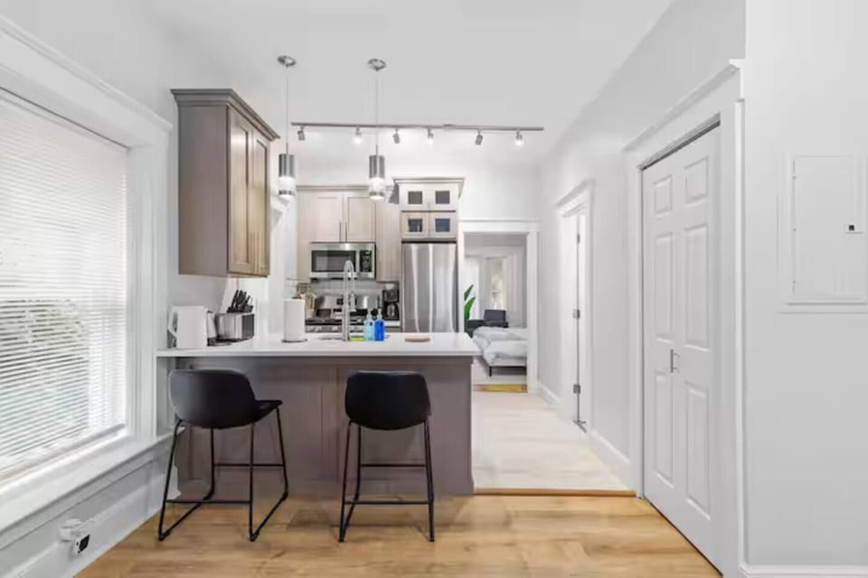 Cook, dine, and relax in a bright, contemporary space that blends comfort, convenience, and charm.