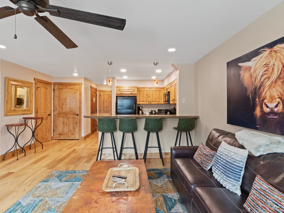 Living Area / Kitchen / 4 Barstools
