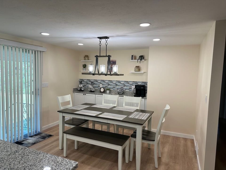 Gather around the table for family meals, game nights, or sharing stories from the day's adventures.