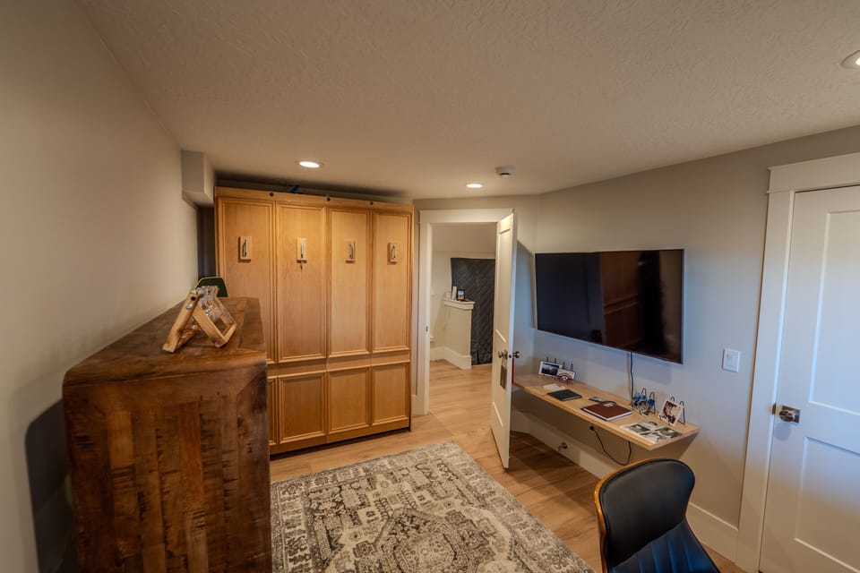Smart TVs in every bedroom provide personalized entertainment and relaxation.