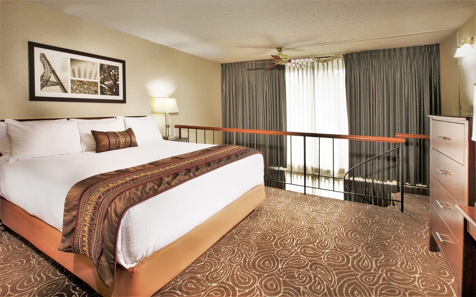 Bedroom. Interior and views may vary based on location and availability.