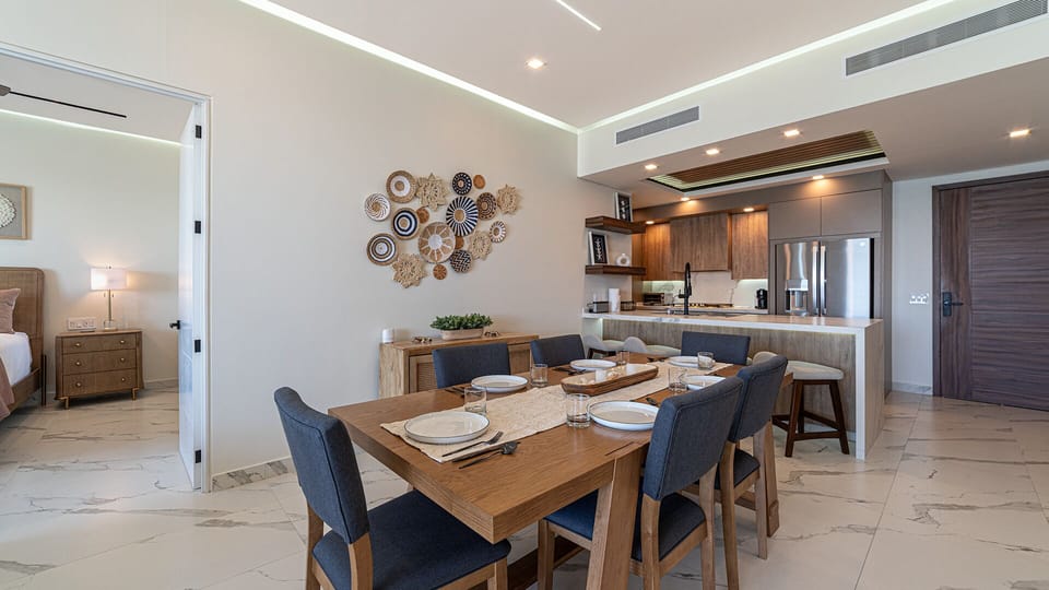 Dining table for six