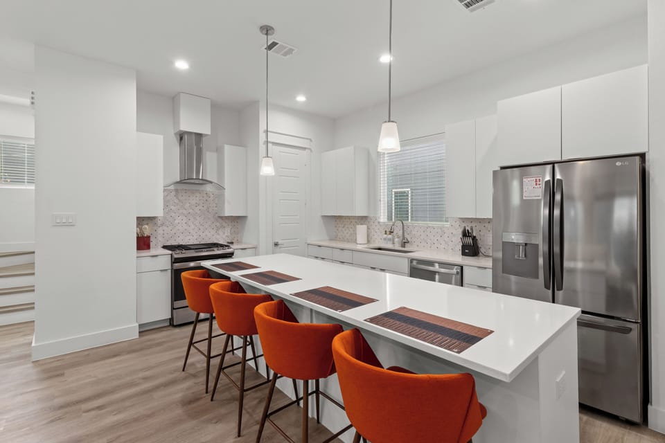 Full kitchen with central island