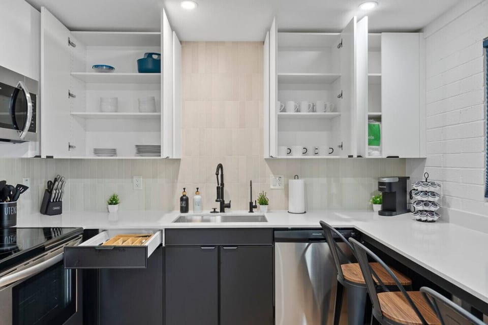 Cooking made easy with all amenities in our fully stocked kitchen.