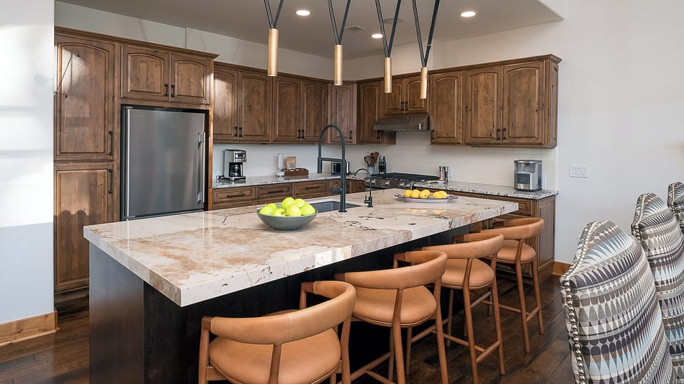 Kitchen, Main Level - Island with bar seating