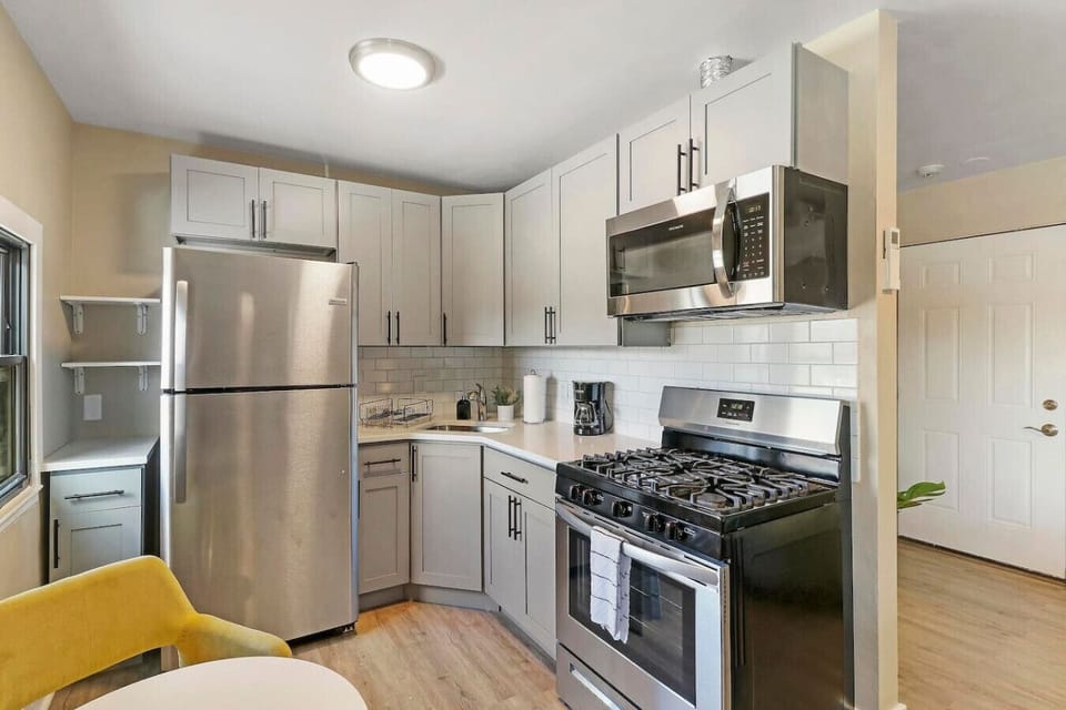 Perfect for extended stays with a fully equipped kitchen for all your cooking needs.