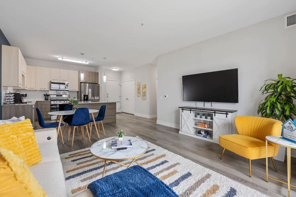 Comfortable and spacious living room for unwinding after a day of exploring.