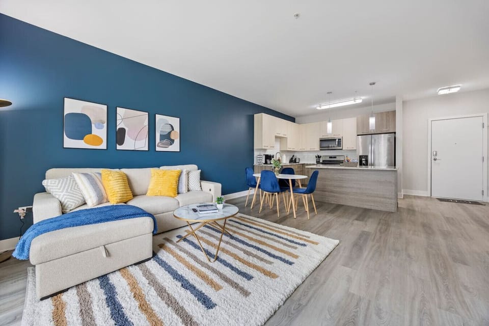 Enjoy the modern design and comfortable furnishings of living room.