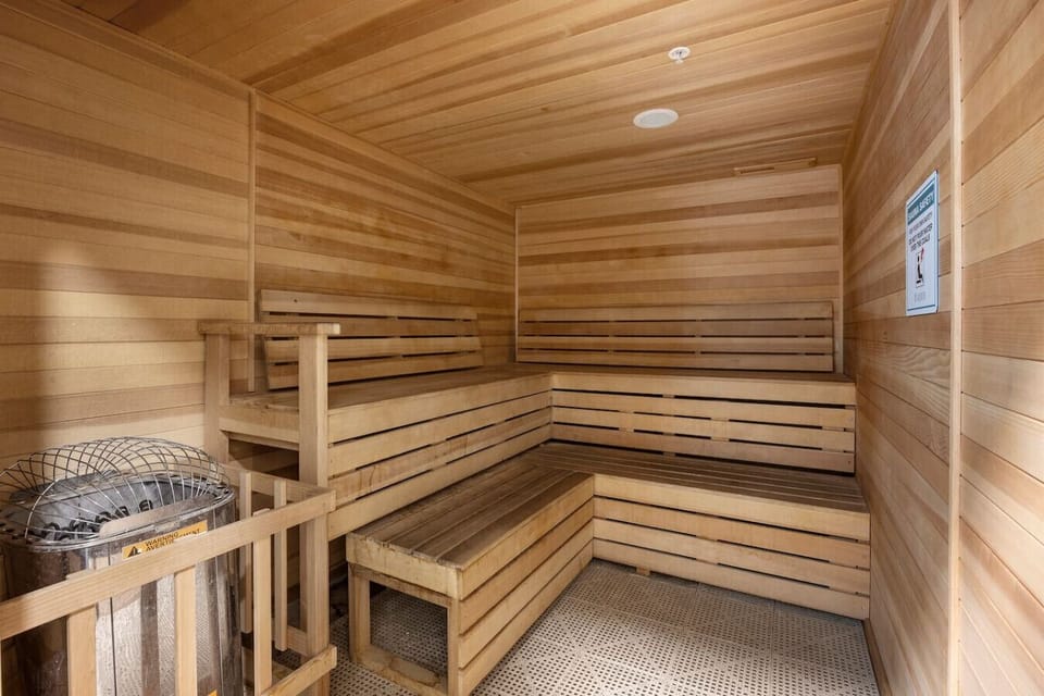 Relaxing spa sauna for your comfort.