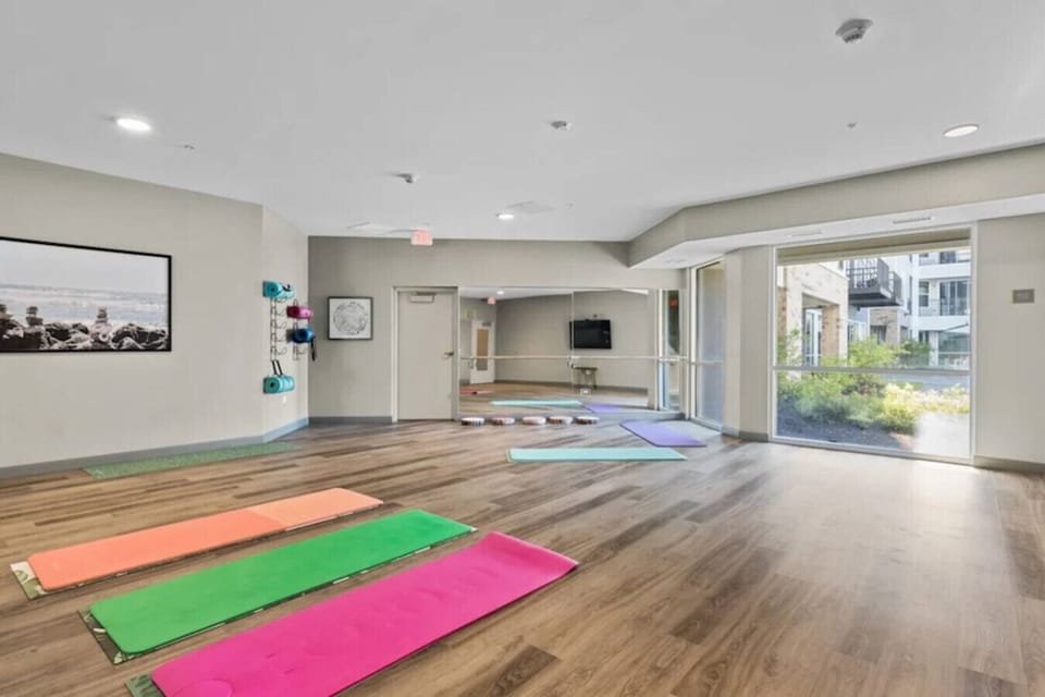 Our yoga room is perfect for yoga lovers!
