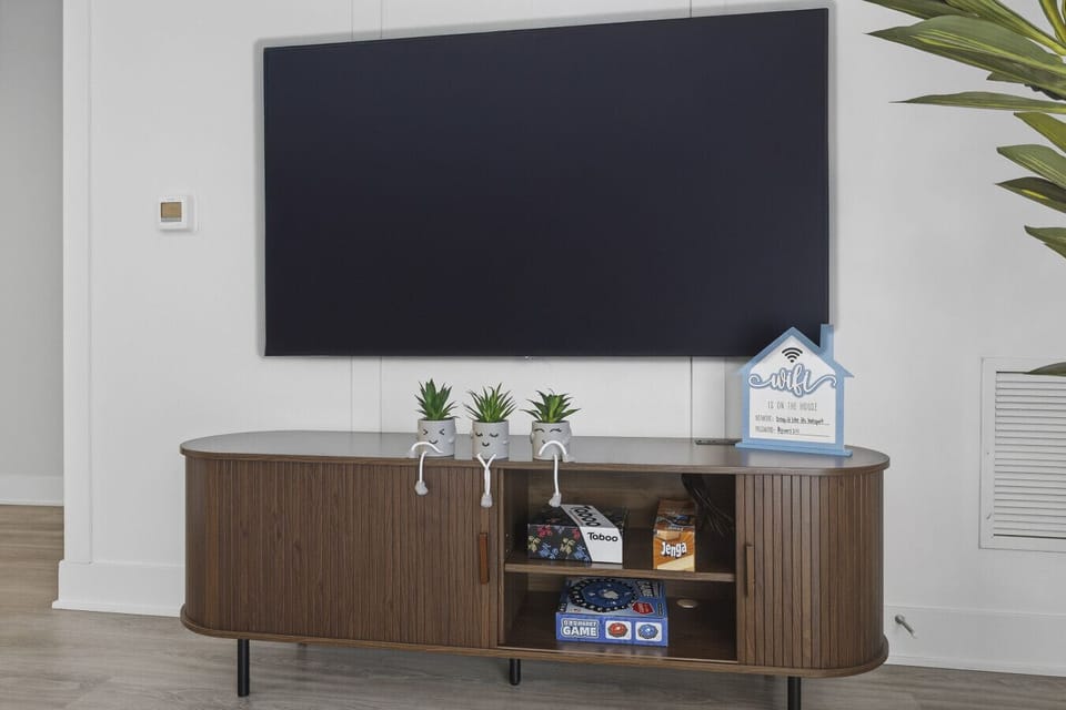 Play some board games or watch your favorite shows!
