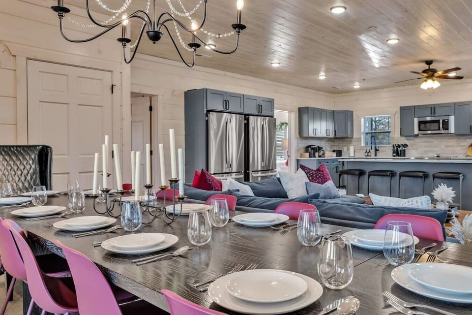 Beautiful dining area of royal living room in castle property.