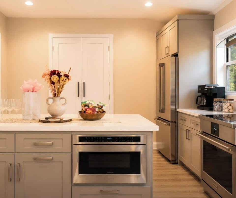 No detail is remiss. Modern appliances to local touches - you will feel at home.