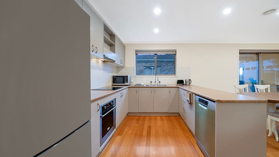 Fully equipped kitchen for home-cooked meals.
